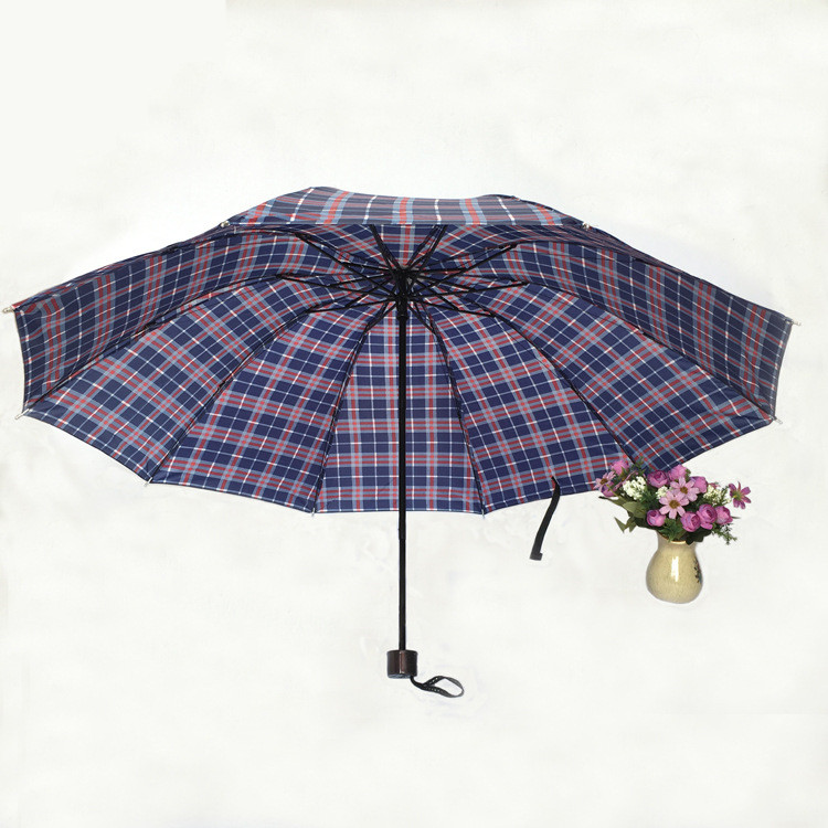 plaid umbrella