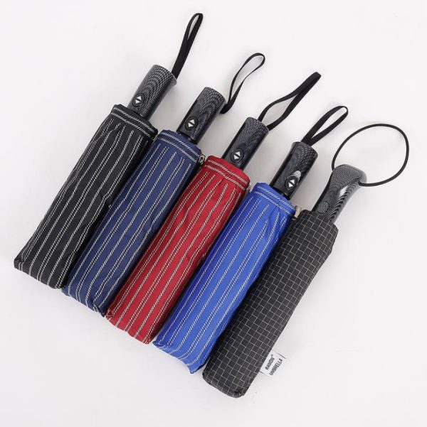 Men’s Striped Automatic Umbrella (4)
