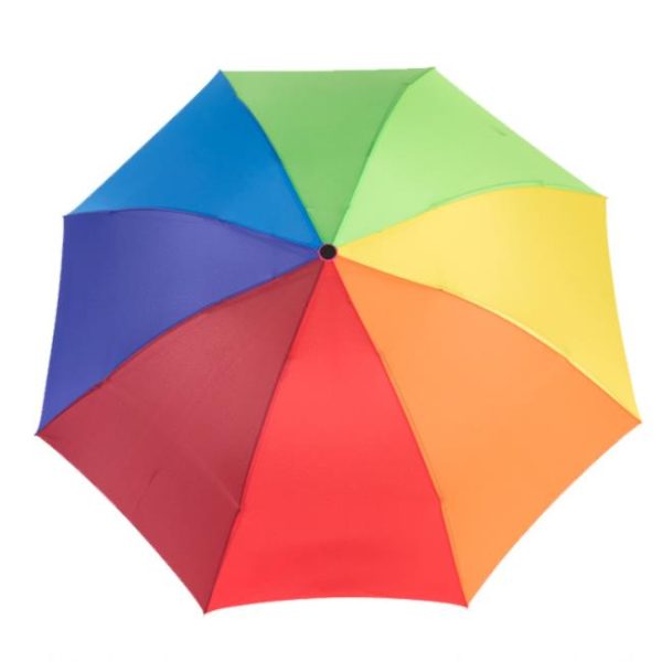 Multicolored 8 bone folding umbrella (6)