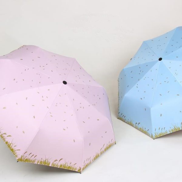Pastoral style fresh folding umbrella (2)