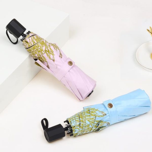 Pastoral style fresh folding umbrella (4)